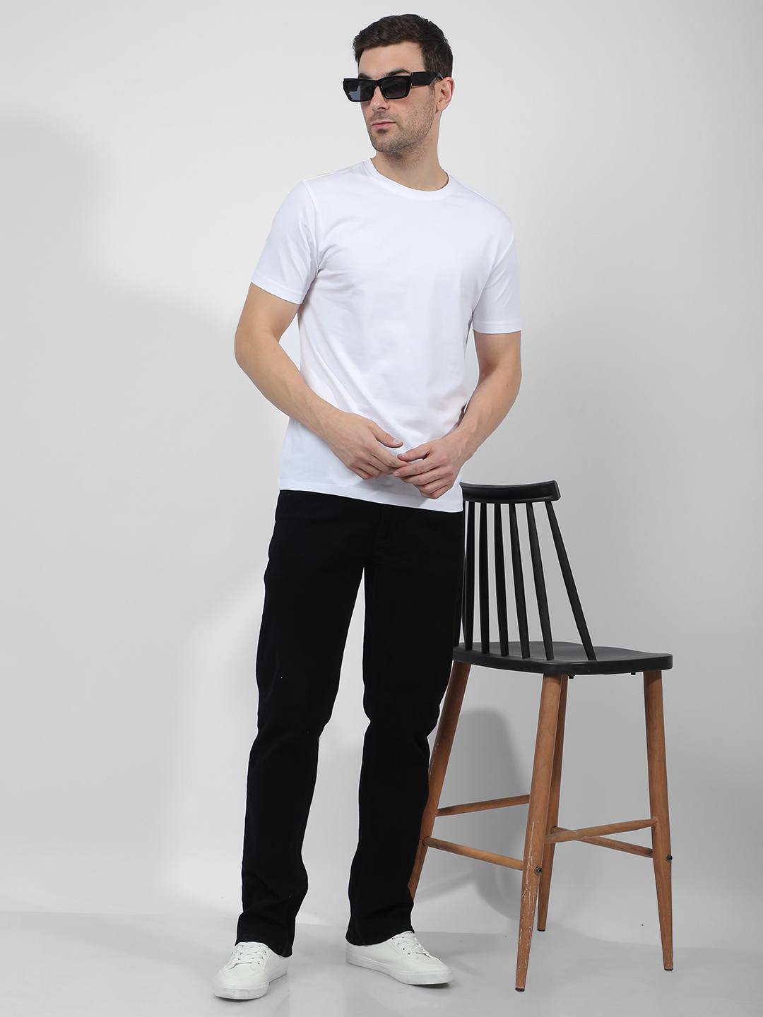 Numero Uno Men Solid Black Jeans